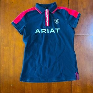 Ariat women's medium equestrian horse riding collared polo shirt
